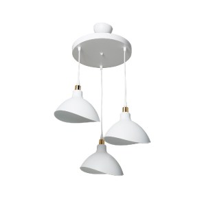 glo-203-0142-203_0142_0 GLOBOSTAR® RIVE 203-0142 ΜΟΝΤΕΡΝΟ ΚΡΕΜΑΣΤΟ ΦΩΤΙΣΤΙΚΟ ΚΑΜΠΑΝΑ ΤΡΙΦΩΤΟ 3 X E27 IP20 ΛΕΥΚΟ ΜΕ