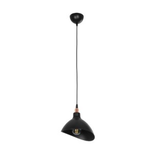glo-203-0143-203_0143_3 GLOBOSTAR® RIVE 203-0143 ΜΟΝΤΕΡΝΟ ΚΡΕΜΑΣΤΟ ΦΩΤΙΣΤΙΚΟ ΚΑΜΠΑΝΑ ΜΟΝΟΦΩΤΟ 1 X E27 IP20 ΜΑΥΡΟ ΜΕ ΧΡΥΣΟ ΠΛΑΣΤΙΚΟ - Μ22 X Π22 X Υ83CM