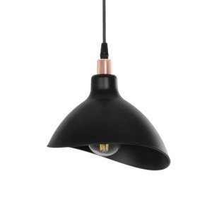 glo-203-0143-203_0143_4 GLOBOSTAR® RIVE 203-0143 ΜΟΝΤΕΡΝΟ ΚΡΕΜΑΣΤΟ ΦΩΤΙΣΤΙΚΟ ΚΑΜΠΑΝΑ ΜΟΝΟΦΩΤΟ 1 X E27 IP20 ΜΑΥΡΟ ΜΕ ΧΡΥΣΟ ΠΛΑΣΤΙΚΟ - Μ22 X Π22 X Υ83CM