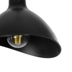 glo-203-0143-203_0143_7 GLOBOSTAR® RIVE 203-0143 ΜΟΝΤΕΡΝΟ ΚΡΕΜΑΣΤΟ ΦΩΤΙΣΤΙΚΟ ΚΑΜΠΑΝΑ ΜΟΝΟΦΩΤΟ 1 X E27 IP20 ΜΑΥΡΟ ΜΕ ΧΡΥΣΟ ΠΛΑΣΤΙΚΟ - Μ22 X Π22 X Υ83CM