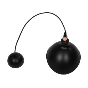 glo-203-0143-203_0143_8 GLOBOSTAR® RIVE 203-0143 ΜΟΝΤΕΡΝΟ ΚΡΕΜΑΣΤΟ ΦΩΤΙΣΤΙΚΟ ΚΑΜΠΑΝΑ ΜΟΝΟΦΩΤΟ 1 X E27 IP20 ΜΑΥΡΟ ΜΕ ΧΡΥΣΟ ΠΛΑΣΤΙΚΟ - Μ22 X Π22 X Υ83CM