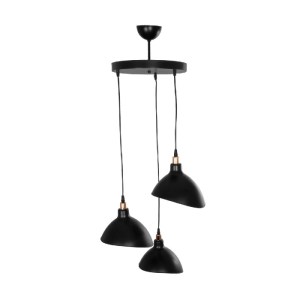 glo-203-0144-203_0144_5 GLOBOSTAR® RIVE 203-0144 ΜΟΝΤΕΡΝΟ ΚΡΕΜΑΣΤΟ ΦΩΤΙΣΤΙΚΟ ΚΑΜΠΑΝΑ ΤΡΙΦΩΤΟ 3 X E27 IP20 ΜΑΥΡΟ ΜΕ ΧΡΥΣΟ ΠΛΑΣΤΙΚΟ - Μ45 X Π45 X Υ80CM