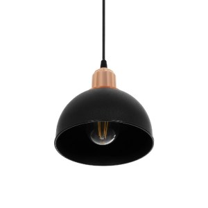 glo-203-0145-203_0145_5 GLOBOSTAR® ΗUT 203-0145 ΜΟΝΤΕΡΝΟ ΚΡΕΜΑΣΤΟ ΦΩΤΙΣΤΙΚΟ ΚΑΜΠΑΝΑ ΜΟΝΟΦΩΤΟ 1 X E27 IP20 ΜΑΥΡΟ ΜΕ ΧΡΥΣΟ ΠΛΑΣΤΙΚΟ - Μ17.5 X Π17.5 X Υ80CM