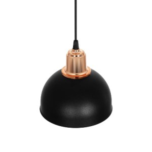 glo-203-0145-203_0145_6 GLOBOSTAR® ΗUT 203-0145 ΜΟΝΤΕΡΝΟ ΚΡΕΜΑΣΤΟ ΦΩΤΙΣΤΙΚΟ ΚΑΜΠΑΝΑ ΜΟΝΟΦΩΤΟ 1 X E27 IP20 ΜΑΥΡΟ ΜΕ ΧΡΥΣΟ ΠΛΑΣΤΙΚΟ - Μ17.5 X Π17.5 X Υ80CM