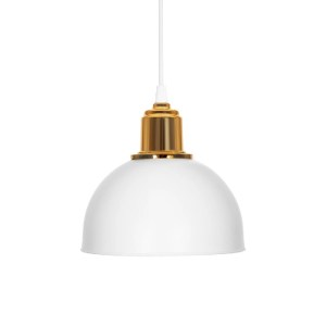 glo-203-0147-203_0147_4 GLOBOSTAR® ΗUT 203-0147 ΜΟΝΤΕΡΝΟ ΚΡΕΜΑΣΤΟ ΦΩΤΙΣΤΙΚΟ ΚΑΜΠΑΝΑ ΜΟΝΟΦΩΤΟ 1 X E27 IP20 ΛΕΥΚΟ ΜΕ ΧΡΥΣΟ ΠΛΑΣΤΙΚΟ - Μ17.5 X Π17.5 X Υ80CM