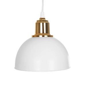 glo-203-0148-203_0148_7 GLOBOSTAR® ΗUT 203-0148 VINTAGE ΚΡΕΜΑΣΤΟ ΦΩΤΙΣΤΙΚΟ ΚΑΜΠΑΝΑ ΤΡΙΦΩΤΟ 3 X E27 IP20 ΛΕΥΚΟ ΜΕ ΧΡΥΣΟ ΠΛΑΣΤΙΚΟ - Μ40 X Π40 X Υ76CM