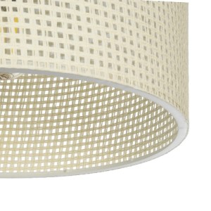glo-203-0150-203_0150_5 GLOBOSTAR® CILIO 203-0150 ΜΟΝΤΕΡΝΟ ΦΩΤΙΣΤΙΚΟ ΟΡΟΦΗΣ ΚΑΠΕΛΟ ΜΟΝΟΦΩΤΟ 1 X E27 IP20 ΛΕΥΚΟ ΔΙΑΤΡΗΤΟ ΥΦΑΣΜΑ - Μ30 X Π30 X Υ21CM