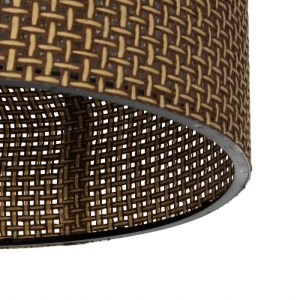 glo-203-0151-203_0151_5 GLOBOSTAR® CILIO 203-0151 ΜΟΝΤΕΡΝΟ ΦΩΤΙΣΤΙΚΟ ΟΡΟΦΗΣ ΚΑΠΕΛΟ ΜΟΝΟΦΩΤΟ 1 X E27 IP20 ΚΑΦΕ ΔΙΑΤΡΗΤΟ ΥΦΑΣΜΑ - Μ30 X Π30 X Υ21CM