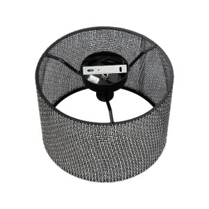 glo-203-0152-203_0152_6 GLOBOSTAR® CILIO 203-0152 ΜΟΝΤΕΡΝΟ ΦΩΤΙΣΤΙΚΟ ΟΡΟΦΗΣ ΚΑΠΕΛΟ ΜΟΝΟΦΩΤΟ 1 X E27 IP20 ΜΑΥΡΟ ΔΙΑΤΡΗΤΟ ΥΦΑΣΜΑ - Μ30 X Π30 X Υ21CM