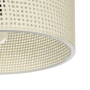 glo-203-0155-203_0155_5 GLOBOSTAR® CILIO 203-0155 ΜΟΝΤΕΡΝΟ ΦΩΤΙΣΤΙΚΟ ΟΡΟΦΗΣ ΚΑΠΕΛΟ ΜΟΝΟΦΩΤΟ 1 X E27 IP20 ΛΕΥΚΟ ΔΙΑΤΡΗΤΟ ΥΦΑΣΜΑ - Μ38 X Π38 X Υ21CM