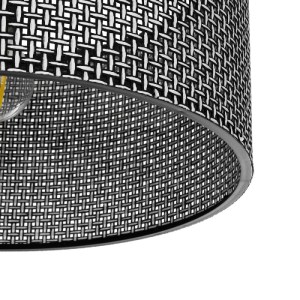 glo-203-0157-203_0157_5 GLOBOSTAR® CILIO 203-0157 ΜΟΝΤΕΡΝΟ ΦΩΤΙΣΤΙΚΟ ΟΡΟΦΗΣ ΚΑΠΕΛΟ ΜΟΝΟΦΩΤΟ 1 X E27 IP20 ΜΑΥΡΟ ΔΙΑΤΡΗΤΟ ΥΦΑΣΜΑ - Μ38 X Π38 X Υ21CM