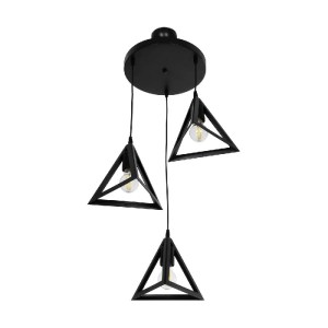 glo-203-0160-203_0160_4 GLOBOSTAR® TRIANGLE 203-0160 ΜΟΝΤΕΡΝΟ ΚΡΕΜΑΣΤΟ ΦΩΤΙΣΤΙΚΟ ΚΑΜΠΑΝΑ ΤΡΙΦΩΤΟ 3 X E27 IP20 ΜΑΥΡΟ ΠΛΑΣΤΙΚΟ - Μ50 X Π50 X Υ80CM