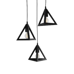 glo-203-0160-203_0160_6 GLOBOSTAR® TRIANGLE 203-0160 ΜΟΝΤΕΡΝΟ ΚΡΕΜΑΣΤΟ ΦΩΤΙΣΤΙΚΟ ΚΑΜΠΑΝΑ ΤΡΙΦΩΤΟ 3 X E27 IP20 ΜΑΥΡΟ ΠΛΑΣΤΙΚΟ - Μ50 X Π50 X Υ80CM