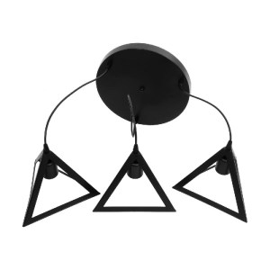 glo-203-0160-203_0160_9 GLOBOSTAR® TRIANGLE 203-0160 ΜΟΝΤΕΡΝΟ ΚΡΕΜΑΣΤΟ ΦΩΤΙΣΤΙΚΟ ΚΑΜΠΑΝΑ ΤΡΙΦΩΤΟ 3 X E27 IP20 ΜΑΥΡΟ ΠΛΑΣΤΙΚΟ - Μ50 X Π50 X Υ80CM