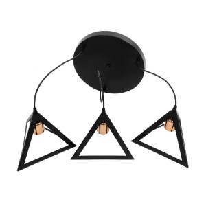 glo-203-0162-203_0162_9 GLOBOSTAR® TRIANGLE 203-0162 ΜΟΝΤΕΡΝΟ ΚΡΕΜΑΣΤΟ ΦΩΤΙΣΤΙΚΟ ΚΑΜΠΑΝΑ ΤΡΙΦΩΤΟ 3 X E27 IP20 ΜΑΥΡΟ ΜΕ ΧΡΥΣΟ ΠΛΑΣΤΙΚΟ - Μ50 X Π50 X Υ80CM