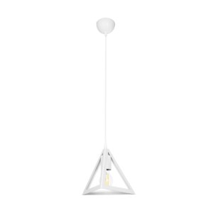 glo-203-0163-203_0163_3 GLOBOSTAR® TRIANGLE 203-0163 ΜΟΝΤΕΡΝΟ ΚΡΕΜΑΣΤΟ ΦΩΤΙΣΤΙΚΟ ΚΑΜΠΑΝΑ ΜΟΝΟΦΩΤΟ 1 X E27 IP20 ΛΕΥΚΟ ΠΛΑΣΤΙΚΟ - Μ24 X Π24 X Υ86CM