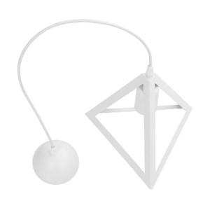 glo-203-0163-203_0163_9 GLOBOSTAR® TRIANGLE 203-0163 ΜΟΝΤΕΡΝΟ ΚΡΕΜΑΣΤΟ ΦΩΤΙΣΤΙΚΟ ΚΑΜΠΑΝΑ ΜΟΝΟΦΩΤΟ 1 X E27 IP20 ΛΕΥΚΟ ΠΛΑΣΤΙΚΟ - Μ24 X Π24 X Υ86CM