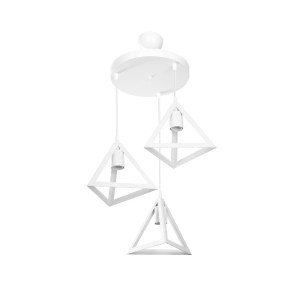 glo-203-0164-203_0164_0 GLOBOSTAR® TRIANGLE 203-0164 ΜΟΝΤΕΡΝΟ ΚΡΕΜΑΣΤΟ ΦΩΤΙΣΤΙΚΟ ΚΑΜΠΑΝΑ ΤΡΙΦΩΤΟ 3 X E27 IP20 ΛΕΥΚ