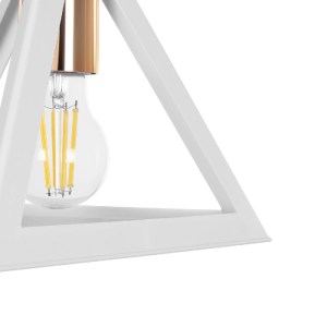 glo-203-0165-203_0165_7 GLOBOSTAR® TRIANGLE 203-0165 ΜΟΝΤΕΡΝΟ ΚΡΕΜΑΣΤΟ ΦΩΤΙΣΤΙΚΟ ΚΑΜΠΑΝΑ ΜΟΝΟΦΩΤΟ 1 X E27 IP20 ΛΕΥΚΟ ΜΕ ΧΡΥΣΟ ΠΛΑΣΤΙΚΟ - Μ24 X Π24 X Υ56CM