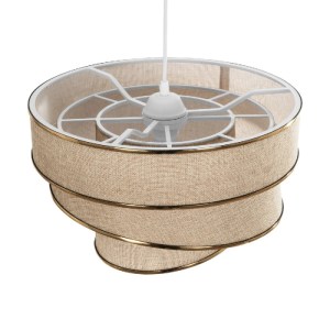 glo-203-0168-203_0168_6 GLOBOSTAR® SIERA 203-0168 ΜΟΝΤΕΡΝΟ ΚΡΕΜΑΣΤΟ ΦΩΤΙΣΤΙΚΟ ΚΑΠΕΛΟ ΜΟΝΟΦΩΤΟ 1 X E27 IP20 ΜΠΕΖ ΑΜΜΟΥ ΥΦΑΣΜΑ ΜΕ ΧΡΥΣΗ ΛΕΠΤΟΜΕΡΕΙΑ - Μ38 X Π38 X Υ95CM