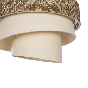 glo-203-0169-203_0169_7 GLOBOSTAR® SIERA 203-0169 ΜΟΝΤΕΡΝΟ ΚΡΕΜΑΣΤΟ ΦΩΤΙΣΤΙΚΟ ΚΑΠΕΛΟ ΜΟΝΟΦΩΤΟ 1 X E27 IP20 ΚΑΦΕ & ΣΚΟΥΡΟ ΜΠΕΖ ΥΦΑΣΜΑ - Μ38 X Π38 X Υ95CM