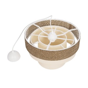 glo-203-0169-203_0169_9 GLOBOSTAR® SIERA 203-0169 ΜΟΝΤΕΡΝΟ ΚΡΕΜΑΣΤΟ ΦΩΤΙΣΤΙΚΟ ΚΑΠΕΛΟ ΜΟΝΟΦΩΤΟ 1 X E27 IP20 ΚΑΦΕ & ΣΚΟΥΡΟ ΜΠΕΖ ΥΦΑΣΜΑ - Μ38 X Π38 X Υ95CM