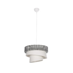 glo-203-0170-203_0170_3 GLOBOSTAR® SIERA 203-0170 ΜΟΝΤΕΡΝΟ ΚΡΕΜΑΣΤΟ ΦΩΤΙΣΤΙΚΟ ΚΑΠΕΛΟ ΜΟΝΟΦΩΤΟ 1 X E27 IP20 ΓΚΡΙ & ΛΕΥΚΟ ΥΦΑΣΜΑ - Μ38 X Π38 X Υ95CM