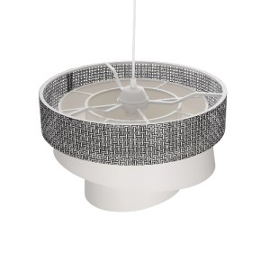 glo-203-0170-203_0170_6 GLOBOSTAR® SIERA 203-0170 ΜΟΝΤΕΡΝΟ ΚΡΕΜΑΣΤΟ ΦΩΤΙΣΤΙΚΟ ΚΑΠΕΛΟ ΜΟΝΟΦΩΤΟ 1 X E27 IP20 ΓΚΡΙ & ΛΕΥΚΟ ΥΦΑΣΜΑ - Μ38 X Π38 X Υ95CM