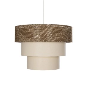 glo-203-0172-203_0172_4 GLOBOSTAR® LEVEL 203-0172 ΜΟΝΤΕΡΝΟ ΚΡΕΜΑΣΤΟ ΦΩΤΙΣΤΙΚΟ ΚΑΠΕΛΟ ΜΟΝΟΦΩΤΟ 1 X E27 IP20 ΣΚΟΥΡΟ ΚΑΦΕ & ΛΕΥΚΟ ΥΦΑΣΜΑ - Μ38 X Π38 X Υ95CM