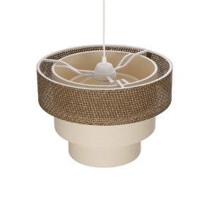 glo-203-0172-203_0172_6 GLOBOSTAR® LEVEL 203-0172 ΜΟΝΤΕΡΝΟ ΚΡΕΜΑΣΤΟ ΦΩΤΙΣΤΙΚΟ ΚΑΠΕΛΟ ΜΟΝΟΦΩΤΟ 1 X E27 IP20 ΣΚΟΥΡΟ ΚΑΦΕ & ΛΕΥΚΟ ΥΦΑΣΜΑ - Μ38 X Π38 X Υ95CM