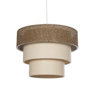 glo-203-0172-94bf15_203_0172_0 GLOBOSTAR® LEVEL 203-0172 ΜΟΝΤΕΡΝΟ ΚΡΕΜΑΣΤΟ ΦΩΤΙΣΤΙΚΟ ΚΑΠΕΛΟ ΜΟΝΟΦΩΤΟ 1 X E27 IP20 ΣΚΟΥΡΟ ΚΑΦΕ & ΛΕΥΚΟ ΥΦΑΣΜΑ - Μ38 X Π38 X Υ95CM