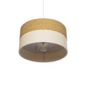 glo-203-0173-203_0173_5 GLOBOSTAR® LIVA 203-0173 ΜΟΝΤΕΡΝΟ ΚΡΕΜΑΣΤΟ ΦΩΤΙΣΤΙΚΟ ΚΑΠΕΛΟ ΜΟΝΟΦΩΤΟ 1 X E27 IP20 ΚΑΦΕ & ΛΕΥΚΟ ΥΦΑΣΜΑ - Μ38 X Π38 X Υ95CM