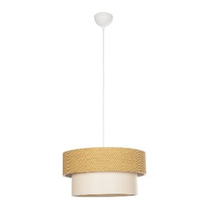 glo-203-0174-203_0174_3 GLOBOSTAR® LIVI 203-0174 ΜΟΝΤΕΡΝΟ ΚΡΕΜΑΣΤΟ ΦΩΤΙΣΤΙΚΟ ΚΑΠΕΛΟ ΜΟΝΟΦΩΤΟ 1 X E27 IP20 ΚΑΦΕ & ΛΕΥΚΟ ΥΦΑΣΜΑ - Μ38 X Π38 X Υ95CM
