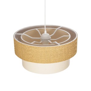 glo-203-0174-203_0174_6 GLOBOSTAR® LIVI 203-0174 ΜΟΝΤΕΡΝΟ ΚΡΕΜΑΣΤΟ ΦΩΤΙΣΤΙΚΟ ΚΑΠΕΛΟ ΜΟΝΟΦΩΤΟ 1 X E27 IP20 ΚΑΦΕ & ΛΕΥΚΟ ΥΦΑΣΜΑ - Μ38 X Π38 X Υ95CM