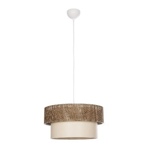 glo-203-0175-203_0175_3 GLOBOSTAR® LIVI 203-0175 ΜΟΝΤΕΡΝΟ ΚΡΕΜΑΣΤΟ ΦΩΤΙΣΤΙΚΟ ΚΑΠΕΛΟ ΜΟΝΟΦΩΤΟ 1 X E27 IP20 ΣΚΟΥΡΟ ΚΑΦΕ & ΛΕΥΚΟ ΥΦΑΣΜΑ - Μ38 X Π38 X Υ95CM