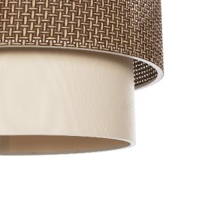 glo-203-0175-203_0175_7 GLOBOSTAR® LIVI 203-0175 ΜΟΝΤΕΡΝΟ ΚΡΕΜΑΣΤΟ ΦΩΤΙΣΤΙΚΟ ΚΑΠΕΛΟ ΜΟΝΟΦΩΤΟ 1 X E27 IP20 ΣΚΟΥΡΟ ΚΑΦΕ & ΛΕΥΚΟ ΥΦΑΣΜΑ - Μ38 X Π38 X Υ95CM