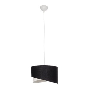 glo-203-0176-203_0176_3 GLOBOSTAR® LILI 203-0176 ΜΟΝΤΕΡΝΟ ΚΡΕΜΑΣΤΟ ΦΩΤΙΣΤΙΚΟ ΚΑΠΕΛΟ ΜΟΝΟΦΩΤΟ 1 X E27 IP20 ΜΑΥΡΟ & ΛΕΥΚΟ ΥΦΑΣΜΑ - Μ38 X Π38 X Υ95CM