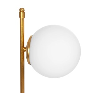 glo-203-0182-203_0182_6 GLOBOSTAR® GLOBUS 203-0182 ΜΟΝΤΕΡΝΟ ΕΠΙΤΡΑΠΕΖΙΟ ΦΩΤΙΣΤΙΚΟ ΠΟΡΤΑΤΙΦ ΜΟΝΟΦΩΤΟ 1 X E27 IP20 ΧΡΥΣΟ ΜΕΤΑΛΛΟ ΜΕ ΛΕΥΚΟ ΓΥΑΛΙ - Μ21 X Π16.5 X Υ45CM