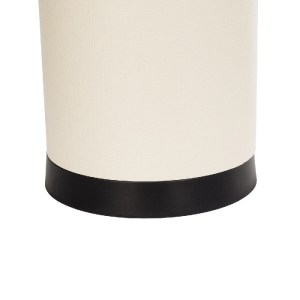 glo-203-0183-203_0183_5 GLOBOSTAR® CYLINDER 203-0183 ΜΟΝΤΕΡΝΟ ΕΠΙΤΡΑΠΕΖΙΟ ΦΩΤΙΣΤΙΚΟ ΜΟΝΟΦΩΤΟ 1 X E27 IP20 ΜΑΥΡΗ ΒΑΣΗ ΜΕ ΛΕΥΚΟ ΥΦΑΣΜΑ - Μ14 X Π14 X Υ21CM