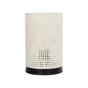 glo-203-0184-203_0184_2 GLOBOSTAR® CYLINDER 203-0184 ΜΟΝΤΕΡΝΟ ΕΠΙΤΡΑΠΕΖΙΟ ΦΩΤΙΣΤΙΚΟ ΜΟΝΟΦΩΤΟ 1 X E27 IP20 ΜΑΥΡΗ ΒΑΣΗ ΜΕ ΛΕΥΚΟ ΔΙΑΤΡΗΤΟ ΥΦΑΣΜΑ - Μ14 X Π14 X Υ21CM