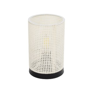 glo-203-0184-614aae_203_0184_0 GLOBOSTAR® CYLINDER 203-0184 ΜΟΝΤΕΡΝΟ ΕΠΙΤΡΑΠΕΖΙΟ ΦΩΤΙΣΤΙΚΟ ΜΟΝΟΦΩΤΟ 1 X E27 IP20 ΜΑΥΡΗ ΒΑΣΗ ΜΕ ΛΕΥΚΟ ΔΙΑΤΡΗΤΟ ΥΦΑΣΜΑ - Μ14 X Π14 X Υ21CM
