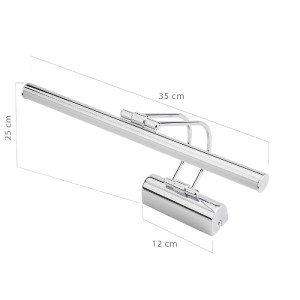 glo-203-0187-203_0187_3 GLOBOSTAR® REFINE 203-0187 ΦΩΤΙΣΤΙΚΟ ΤΟΙΧΟΥ - ΑΠΛΙΚΑ LED 7W 640LM 120° AC 220-240V IP44 ΘΕΡΜΟ ΛΕΥΚΟ ΧΡΩΜΙΟ - Μ35 X Π25 X Υ9CM - 2 XΡΟΝΙΑ ΕΓΓΥΗΣΗ