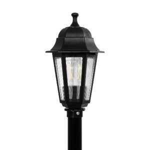 glo-203-0192-203_0192_5 GLOBOSTAR® VITRO 203-0192 VINTAGE ΕΠΙΔΑΠΕΔΙΟ ΦΩΤΙΣΤΙΚΟ ΚΟΛΩΝΑΚΙ ΚΗΠΟΥ ΜΟΝΟΦΩΤΟ 1 X E27 IP44 ΜΑΥΡΟ & ΔΙΑΦΑΝΟ ΠΛΑΣΤΙΚΟ - Μ16 X Π16 X Υ100CM