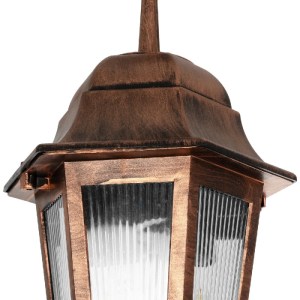 glo-203-0194-203_0194_6 GLOBOSTAR® VITRO 203-0194 VINTAGE ΚΡΕΜΑΣΤΟ ΦΩΤΙΣΤΙΚΟ ΦΑΝΑΡΑΚΙ ΜΟΝΟΦΩΤΟ 1 X E27 IP44 ΧΑΛΚΙΝΟ ΠΛΑΣΤΙΚΟ - Μ16 X Π16 X Υ48CM