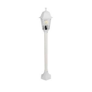 glo-203-0202-676af2_203_0202_0 GLOBOSTAR® VITRO 203-0202 VINTAGE ΕΠΙΔΑΠΕΔΙΟ ΦΩΤΙΣΤΙΚΟ ΚΟΛΩΝΑΚΙ ΚΗΠΟΥ  ΜΟΝΟΦΩΤΟ 1 X E27 IP44 ΛΕΥΚΟ & ΔΙΑΦΑΝΟ ΠΛΑΣΤΙΚΟ - Μ16 X Π16 X Υ100CM