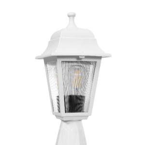 glo-203-0220-203_0220_5 GLOBOSTAR® SOLME 203-0220 VINTAGE ΕΠΙΔΑΠΕΔΙΟ ΦΩΤΙΣΤΙΚΟ ΦΑΝΑΡΑΚΙ ΜΟΝΟΦΩΤΟ 1 X E27 IP44 ΛΕΥΚΟ & ΔΙΑΦΑΝΟ ΠΛΑΣΤΙΚΟ - Μ15 X Π15 X Υ38CM
