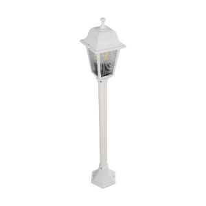 glo-203-0222-203_0222_4 GLOBOSTAR® SOLME 203-0222 VINTAGE ΕΠΙΔΑΠΕΔΙΟ ΦΩΤΙΣΤΙΚΟ ΚΟΛΩΝΑΚΙ ΚΗΠΟΥ ΜΟΝΟΦΩΤΟ 1 X E27 IP44 ΛΕΥΚΟ & ΔΙΑΦΑΝΟ ΠΛΑΣΤΙΚΟ - Μ15 X Π15 X Υ100CM