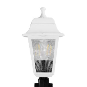 glo-203-0223-203_0223_5 GLOBOSTAR® SOLME 203-0223 VINTAGE ΚΑΡΦΩΤΟ ΦΩΤΙΣΤΙΚΟ ΦΑΝΑΡΑΚΙ ΜΟΝΟΦΩΤΟ 1 X E27 IP44 ΛΕΥΚΟ & ΔΙΑΦΑΝΟ ΠΛΑΣΤΙΚΟ - Μ15 X Π15 X Υ45CM
