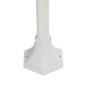 glo-203-0240-203_0240_6 GLOBOSTAR® ZARDIN 203-0240 VINTAGE ΕΠΙΔΑΠΕΔΙΟ ΦΩΤΙΣΤΙΚΟ ΚΟΛΩΝΑΚΙ ΚΗΠΟΥ ΜΟΝΟΦΩΤΟ 1 X E27 IP44 ΛΕΥΚΟ & ΔΙΑΦΑΝΟ ΠΛΑΣΤΙΚΟ - Μ16 X Π16 X Υ100CM