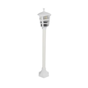 glo-203-0240-ec9c8b_203_0240_0 GLOBOSTAR® ZARDIN 203-0240 VINTAGE ΕΠΙΔΑΠΕΔΙΟ ΦΩΤΙΣΤΙΚΟ ΚΟΛΩΝΑΚΙ ΚΗΠΟΥ ΜΟΝΟΦΩΤΟ 1 X E27 IP44 ΛΕΥΚΟ & ΔΙΑΦΑΝΟ ΠΛΑΣΤΙΚΟ - Μ16 X Π16 X Υ100CM